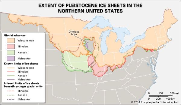 Wisconsin glaciation Wisconsin Glacial Stage geology Britannicacom