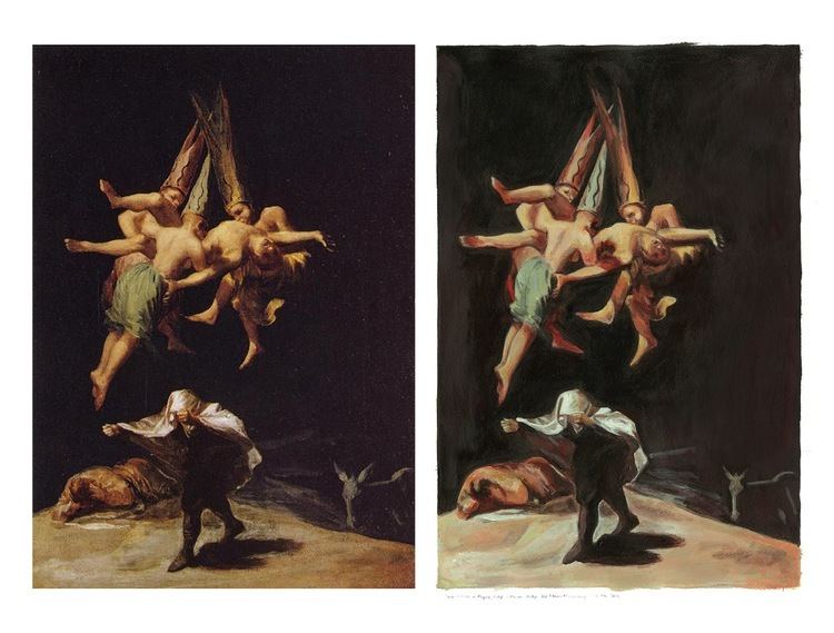 Witches' Flight Maria art pages Master study 1 of Goyas Witches in Flight 1798