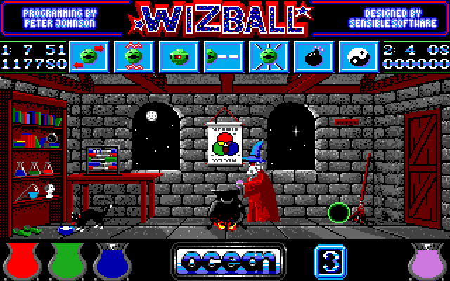 Wizball Dazeland Amiga games Wizball