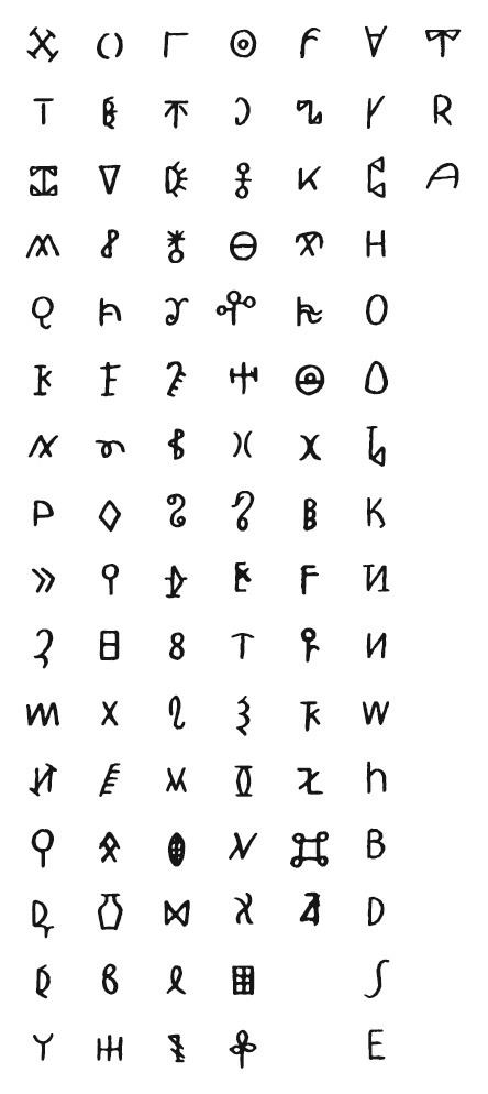 Woleai script