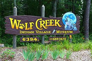 Wolf Creek Indian Village and Museum wwwvisitwythevillecomimageswolfcreeksignjpgc