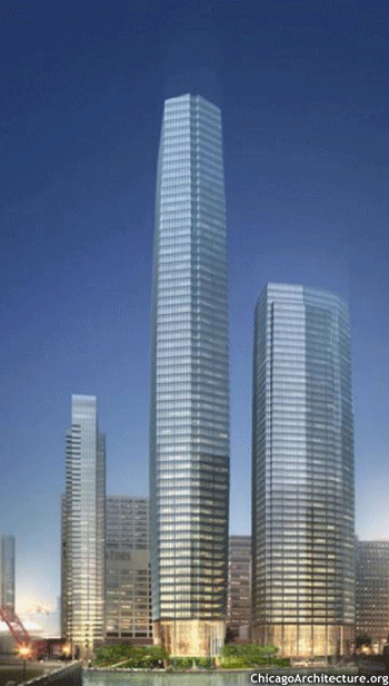 Wolf Point, Chicago New Design For Wolf Point South West Towers Now With 53 More