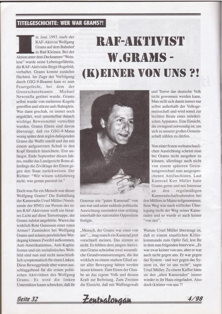 Wolfgang Grams War Wolfgang Grams ein Spitzel oder ein Suchender Rechts wie Links