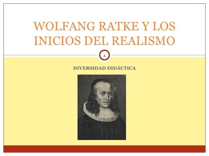 Wolfgang Ratke Maestria Para Trabajo Wolfang Ratke Y Los Inicios Del Realismo