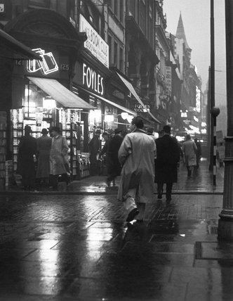 Wolfgang Suschitzky Evening street scene in Charing Cross Road c 1935 by