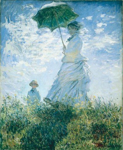 Woman with a Parasol - Madame Monet and Her Son Woman with a Parasol Madame Monet and Her Son by Claude Monet