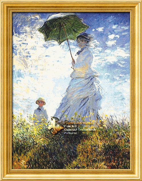 Woman with a Parasol - Madame Monet and Her Son Woman with a Parasol Madame Monet and Her Son PeopleCross