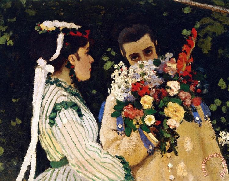 Women In The Garden Alchetron, Young Woman In The Garden By Claude Monet
