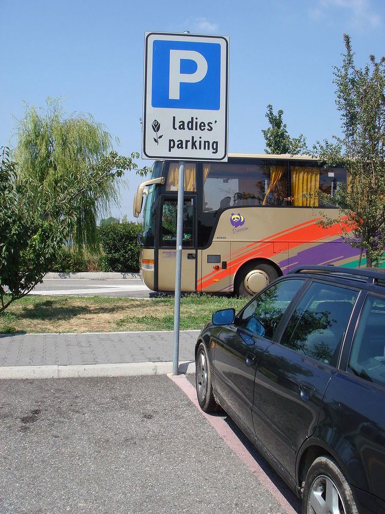 Women's parking space