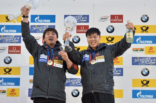 Won Yun-jong South Koreas Won Yunjong wins 2man bobsled title Daily Mail Online