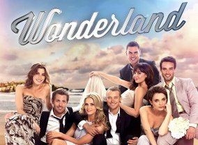 Poster of Wonderland, an Australian television romantic comedy-drama series starring Brooke Satchwell, Tim Ross, Anna Bamford, Michael Dorman, Emma Lung, Ben Mingay, Jessica Tovey, and Glenn McMillan.
