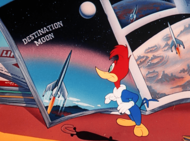 Woodpecker in the Moon movie scenes Secondly a scene set in space here involves three astronauts needing to repair a radar device on the exterior of their rocket Destination Moon depicts the 