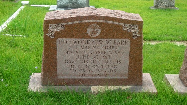 Woodrow Wilson Barr PFC Woodrow Wilson Barr 1913 1942 Find A Grave Memorial