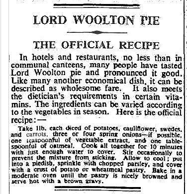 Woolton pie Woolton Pie