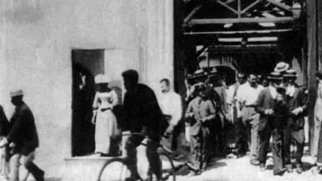 Workers Leaving the Lumière Factory Wintergarten A Taste of Cinema History