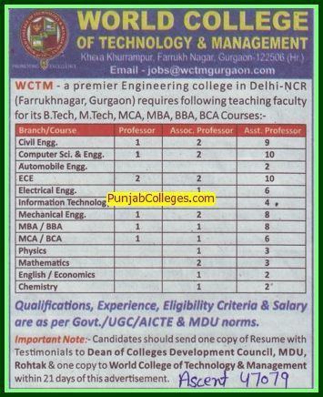 World College of Technology and Management (Gurgaon) World College of Technology and Management Gurgaon Haryana