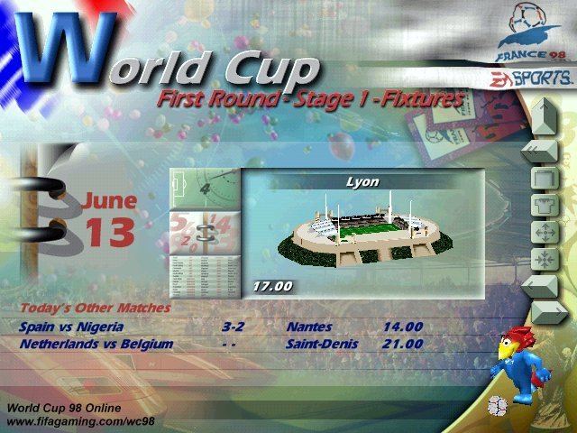 World Cup 98 (video game) The Beautiful Games World Cup 98 1998 Branch of Science