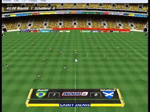 World Cup 98 (video game) World cup 98 Gameplay world class Brazil vs Scotland YouTube