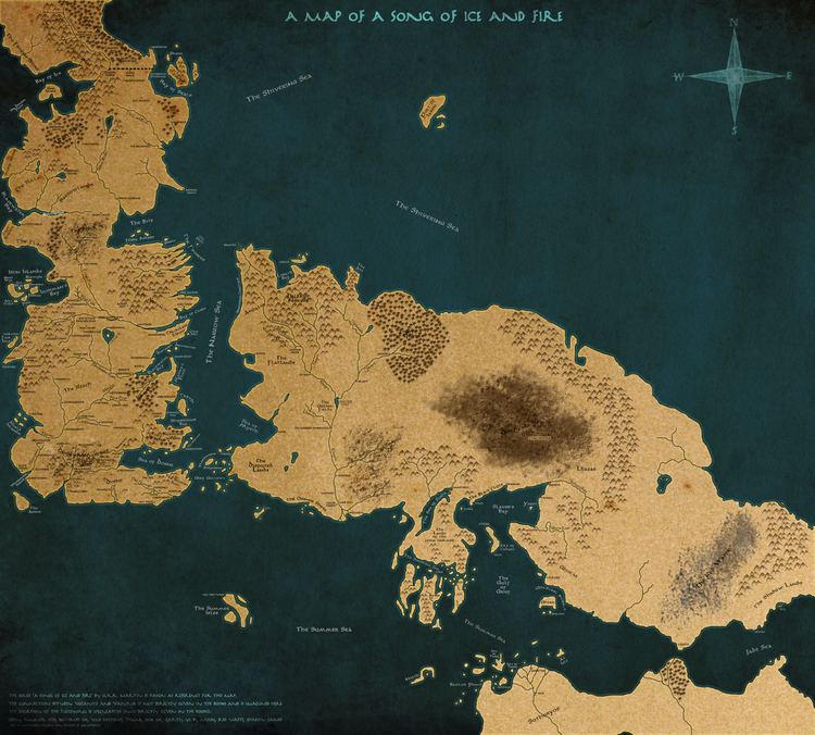 World of A Song of Ice and Fire A Song Of Ice And Fire World Map JIMLYNN
