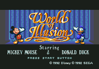 World of Illusion Starring Mickey Mouse and Donald Duck Play World of Illusion Starring Mickey Mouse and Donald Duck Sega