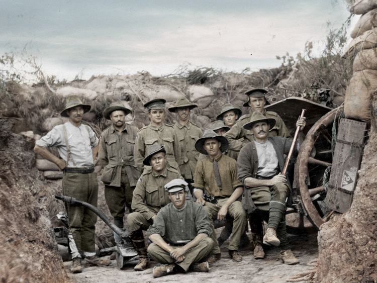 World War 1 in Colour World War I in Colour WWI The Diggers View KRDPrint