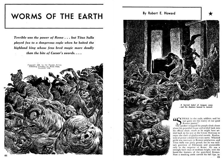 Worms of the Earth Hairy Green Eyeball 3 Robert E Howard Worms of the Earth