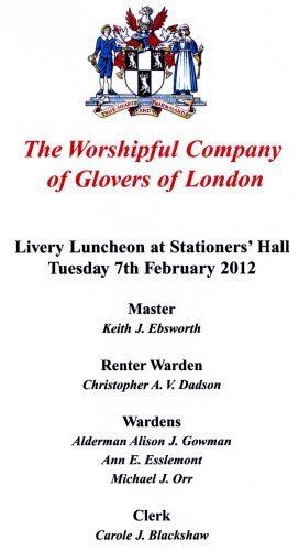 Worshipful Company of Glovers wwwthecookandthebutlercoukClientsGlovers20Co