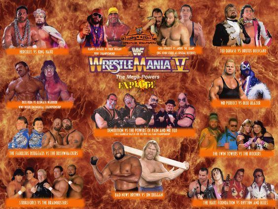 WrestleMania V Wrestlemania V Wrestling Pinterest
