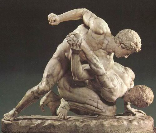 Wrestlers (sculpture) 78 images about Ancient Greek Figurative Sculptures on Pinterest