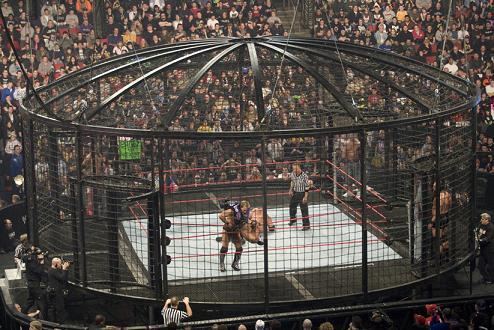 WWE Elimination Chamber History of the Elimination Chamber Online World of Wrestling