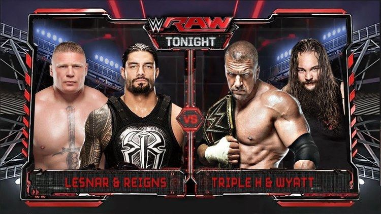 WWE Raw 2 WWE RAW 2816 Roman Reigns Brock Lesnar vs Triple H Bray