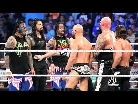 WWE SmackDown WWE SmackDown 552016 Roman Reigns and The Usos vs Aj Styles Luke