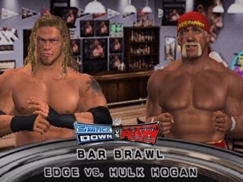 WWE SmackDown! vs. Raw 2006 WWE Smackdown vs RAW 2006 Backstage Bar Brawl Hulk Hogan vs Edge