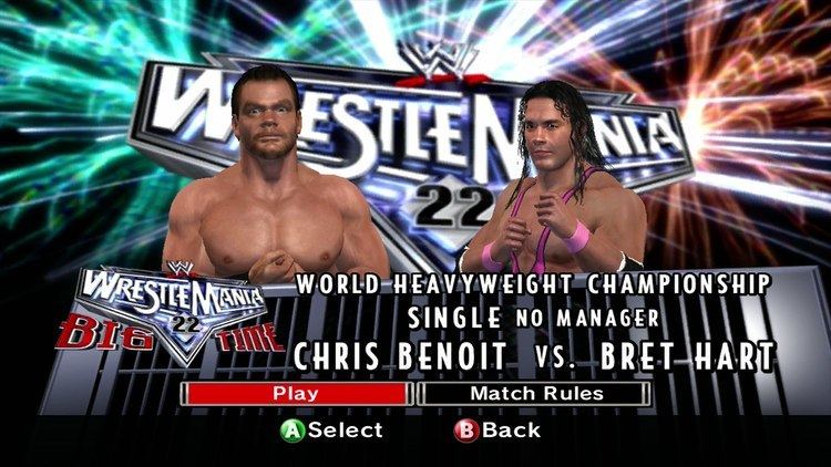 WWE SmackDown vs. Raw 2007 WWE Smackdown Vs Raw 2007 Chris Benoit Vs Bret Hart YouTube
