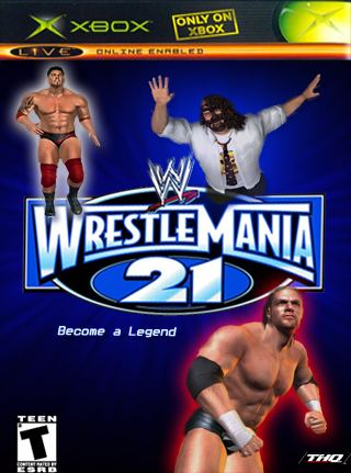 WWE WrestleMania 21 WWE WrestleMania 21 Xbox Box Art Cover by faster90