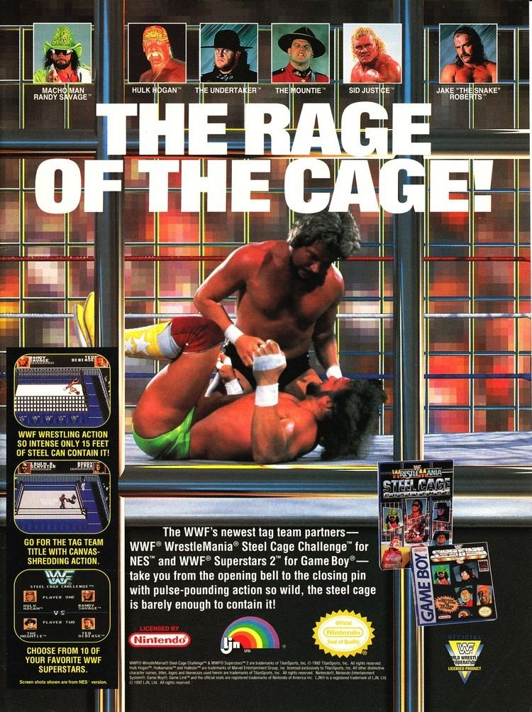 WWF WrestleMania: Steel Cage Challenge WWF Wrestlemania Steel Cage Challenge Advertisement 1992 Long