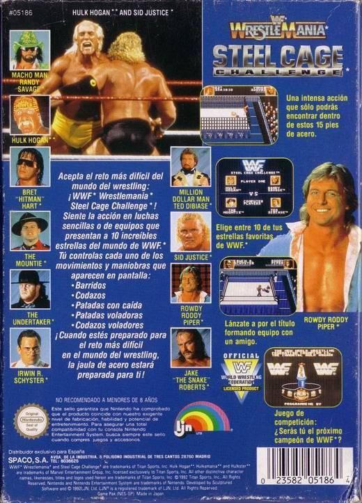 WWF WrestleMania: Steel Cage Challenge WWF Wrestlemania Steel Cage Challenge Box Shot for NES GameFAQs