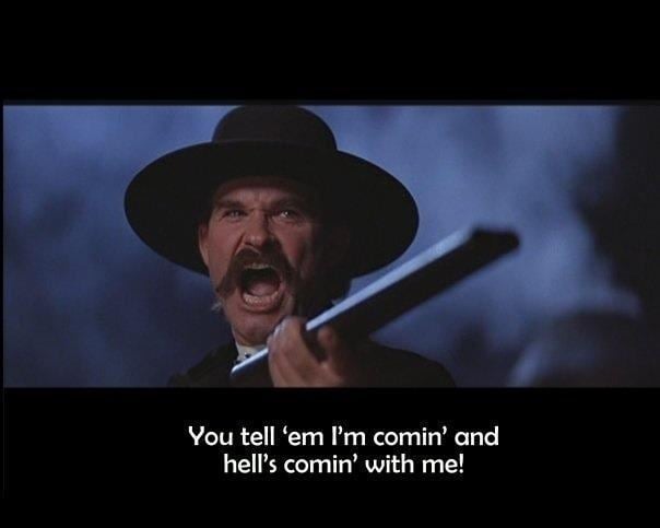 Wyatt Earp (film) movie scenes One of the great movie quotes Tombstone