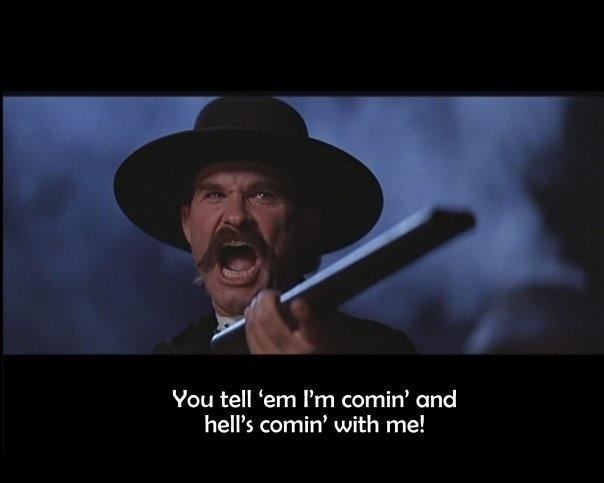 Wyatt Earp (film) movie scenes One of the great movie quotes Tombstone