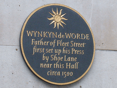 Wynkyn de Worde Wynkyn de Worde Fleet Street