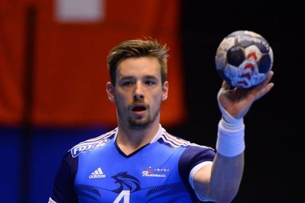 Xavier Barachet Handball Bleus quipe de France cinq joueurs dont Xavier