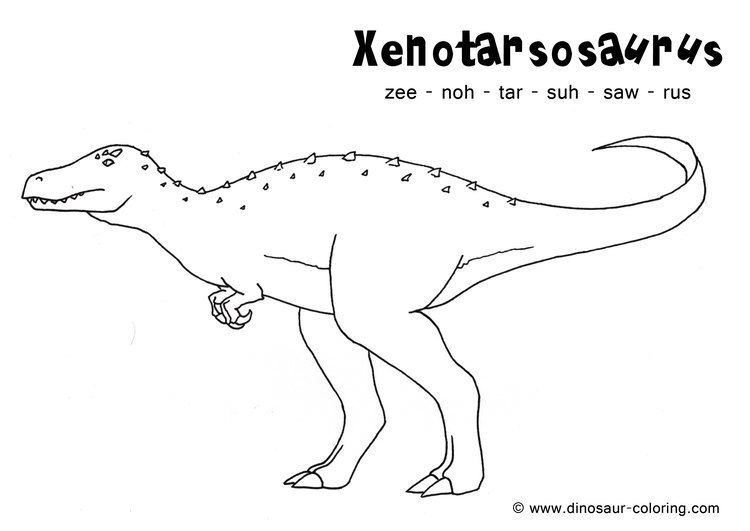 Xenotarsosaurus Xenotarsosaurus Coloring