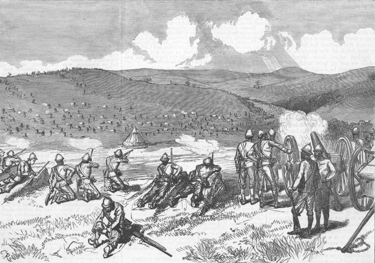 Xhosa Wars SOUTH AFRICA 9th Xhosa War Battle of Umzintzani antique print 1878