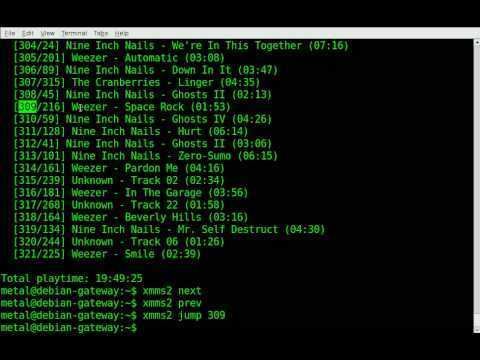 XMMS2 BASH tutorial Music player XMMS2 YouTube