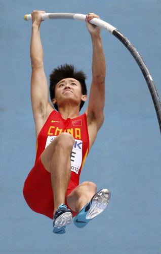 Xue Changrui Xue Changrui won the mens pole vault gold medal impact national