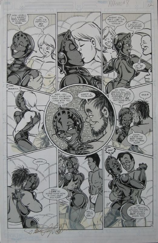 XXXENOPHILE #8 P. 12 - Phil Foglio, in Guillaume Lacotte's Elvifrance et BD  pour adulte (Nudity / Adult) Comic Art Gallery Room