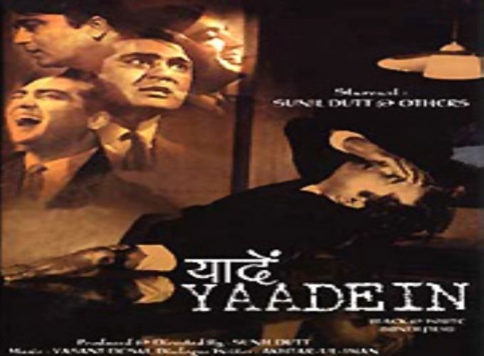 Yaadein (1964 film) Bollywood Films to Feature a Solitary Actor