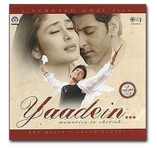 The cover art for Yaadein by the artist Anu Malik