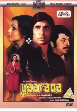 Yaarana (1981 film) httpsuploadwikimediaorgwikipediaen00fYaa