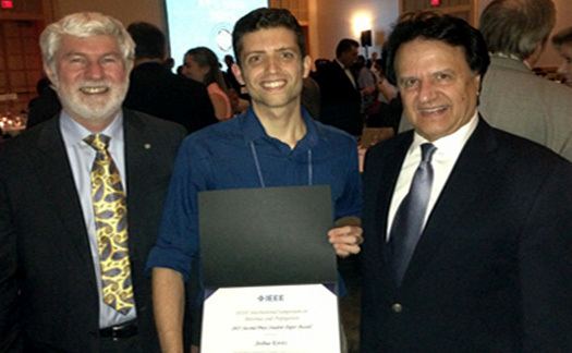 Yahya Rahmat-Samii PhD Student Joshua Kovitz and Prof RahmatSamii Awarded 2nd Place